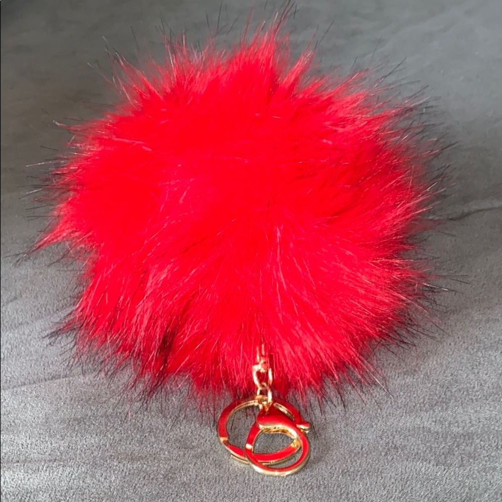Red Fur Keychain